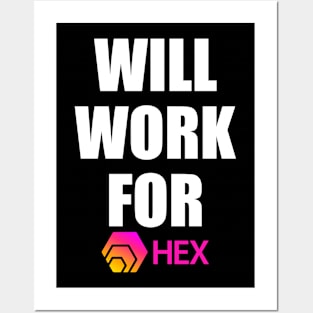 Hex Cryptocurrency Posters and Art